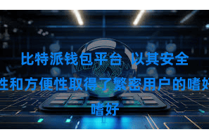 比特派钱包平台 以其安全性和方便性取得了繁密用户的嗜好