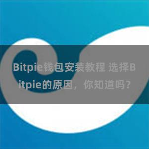 Bitpie钱包安装教程 选择Bitpie的原因，你知道吗？