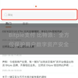 Bitpie支付 比特派：全方位保护用户数字资产安全