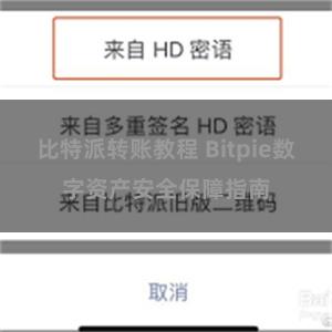 比特派转账教程 Bitpie数字资产安全保障指南