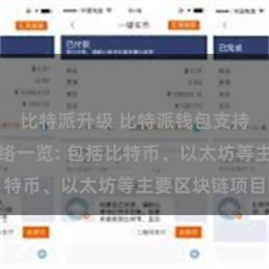 比特派升级 比特派钱包支持的区块链网络一览: 包括比特币、以太坊等主要区块链项目