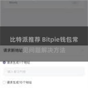 比特派推荐 Bitpie钱包常见问题解决方法