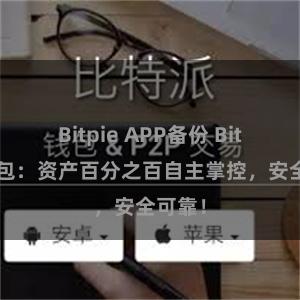 Bitpie APP备份 Bitpie钱包：资产百分之百自主掌控，安全可靠！