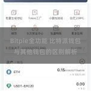 Bitpie全功能 比特派钱包与其他钱包的区别解析